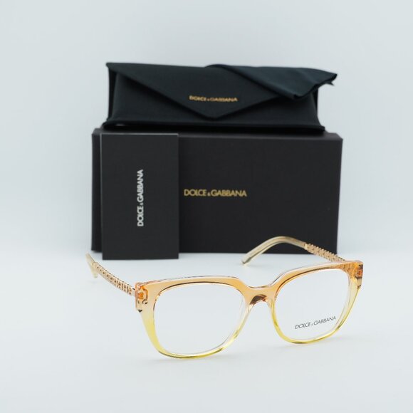 Dolce & Gabbana DG5087 3387 Square Eyeglasses 53mm - Gradient Orange